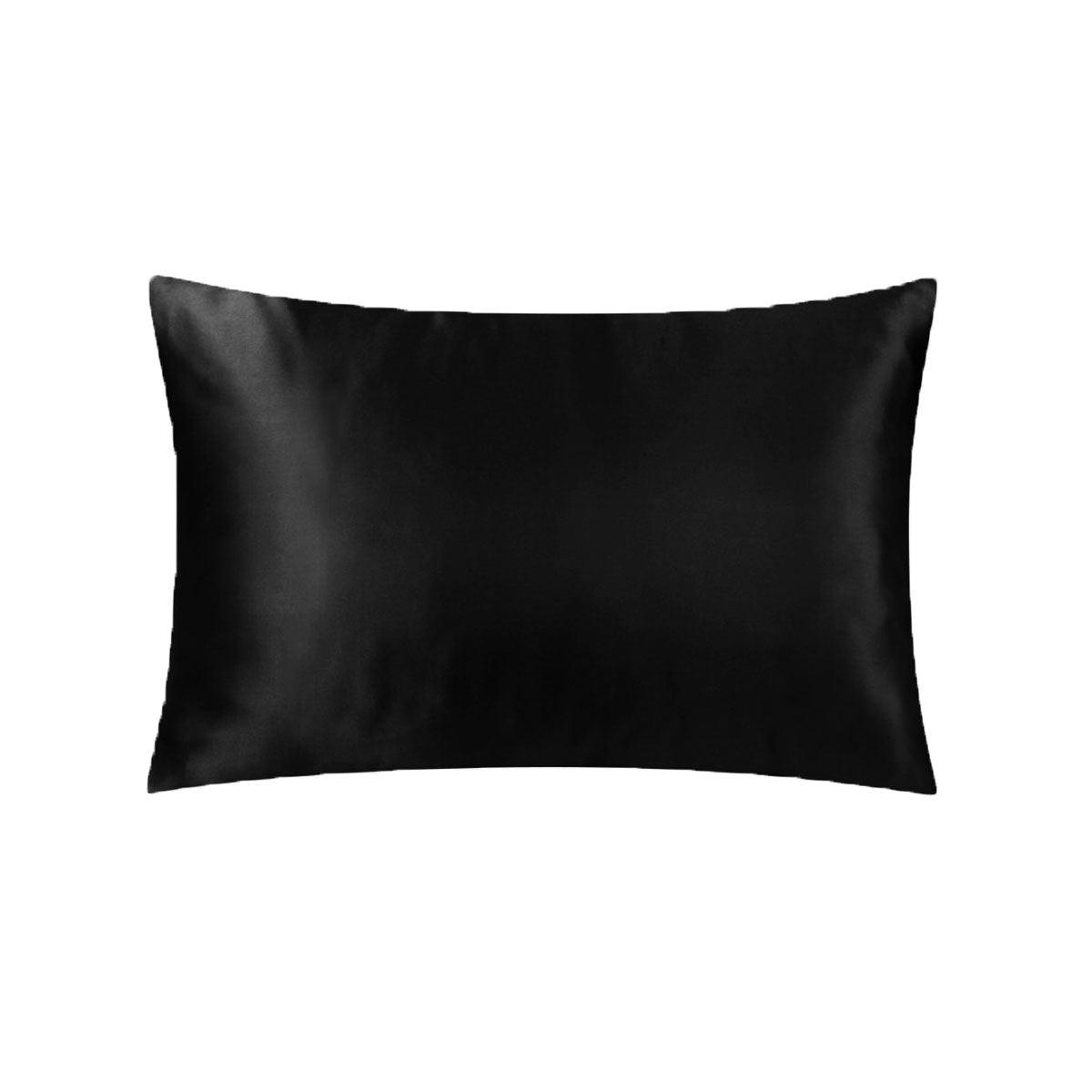Satin Standard Pillowcase Black - Harrogates