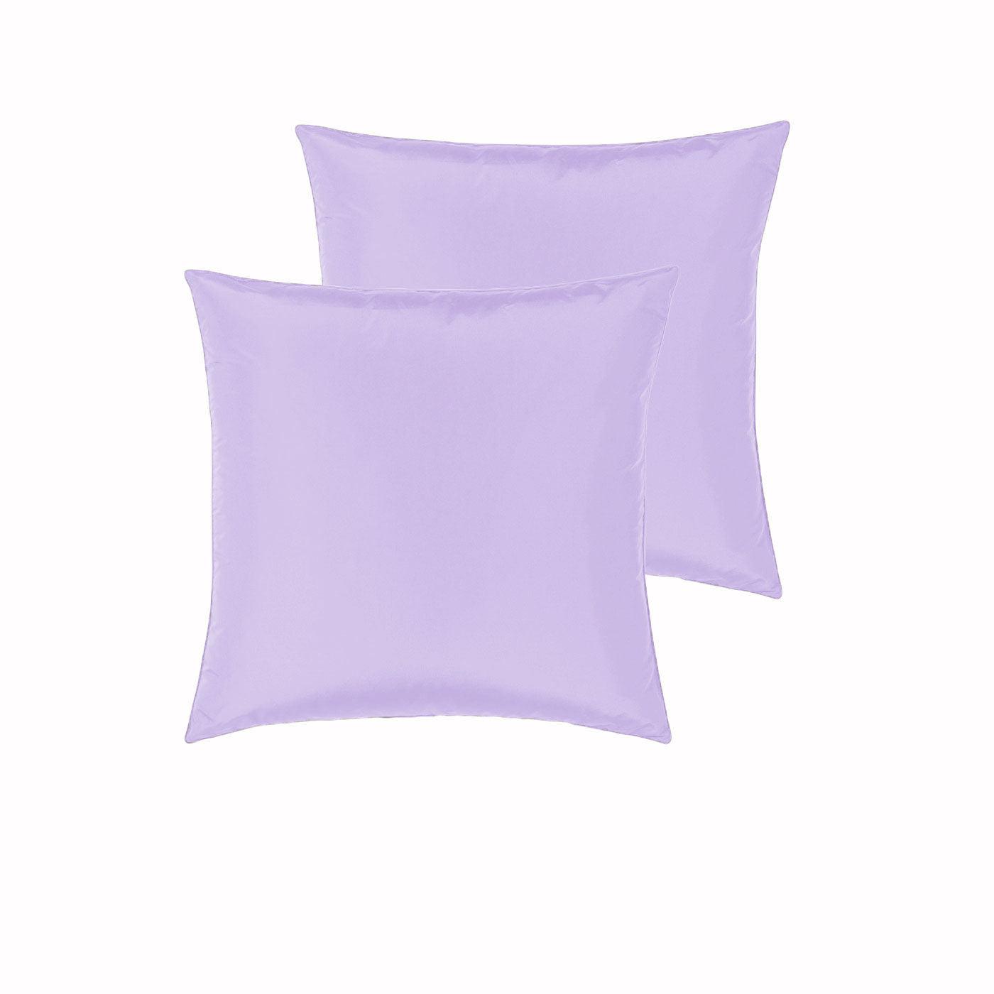 PepperMIll Satin European Pillowcases ( Pair ) LILAC - Harrogates