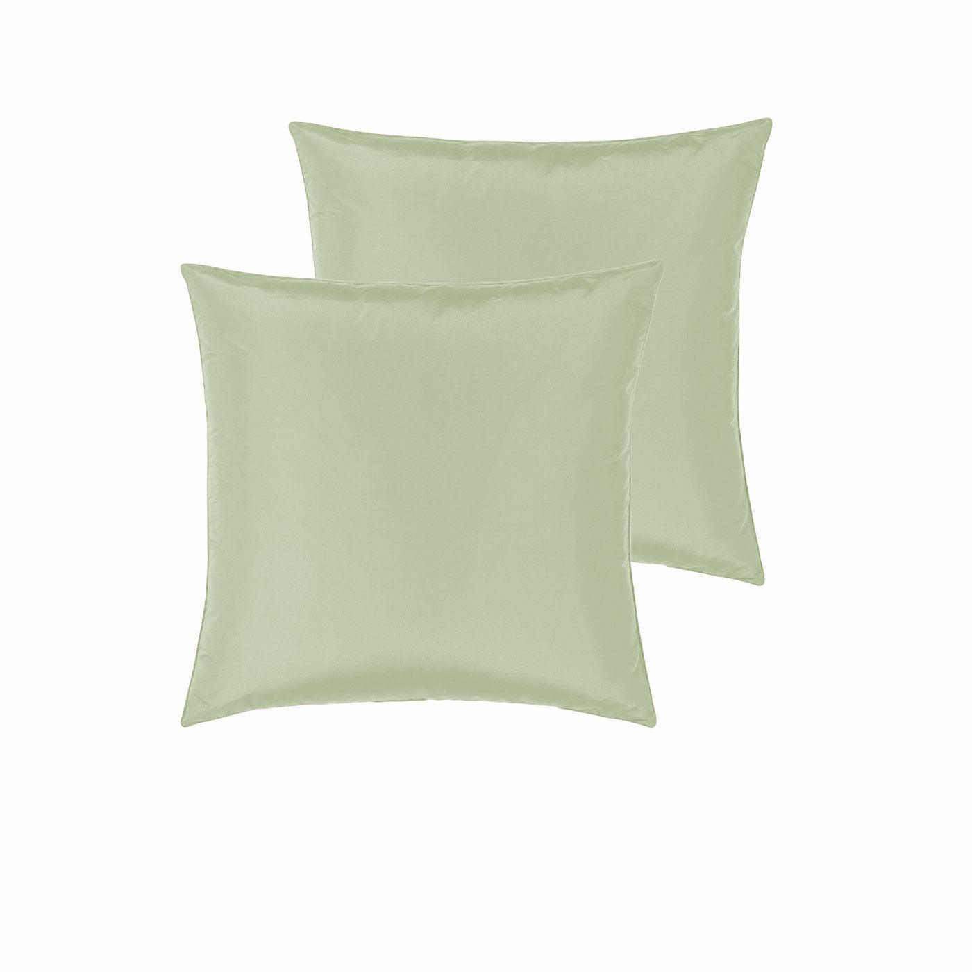 PepperMIll Satin European Pillowcases ( Pair ) MOSS - Harrogates