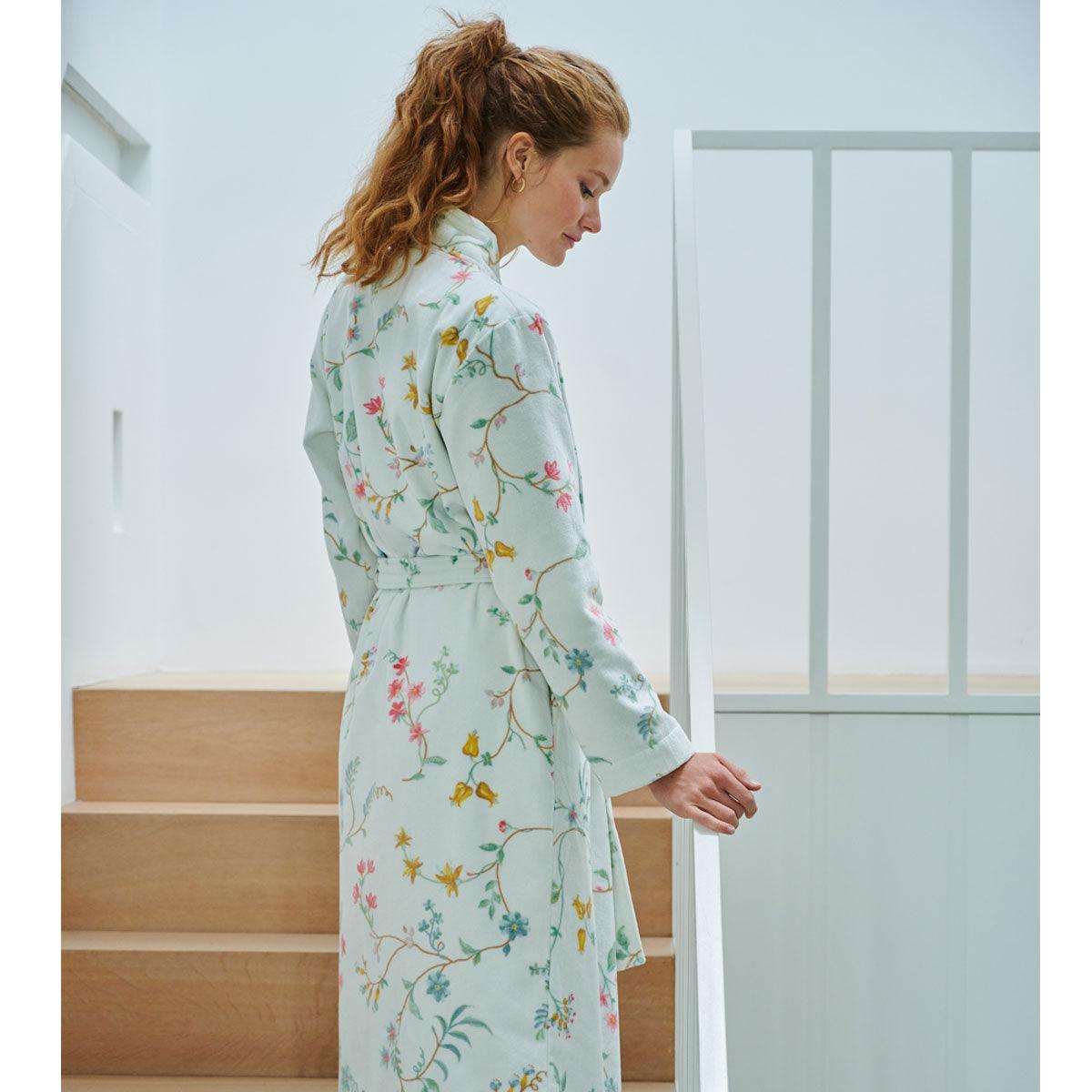 PIP Studio Les Fleurs Cotton Bath Robe White XXL - Harrogates