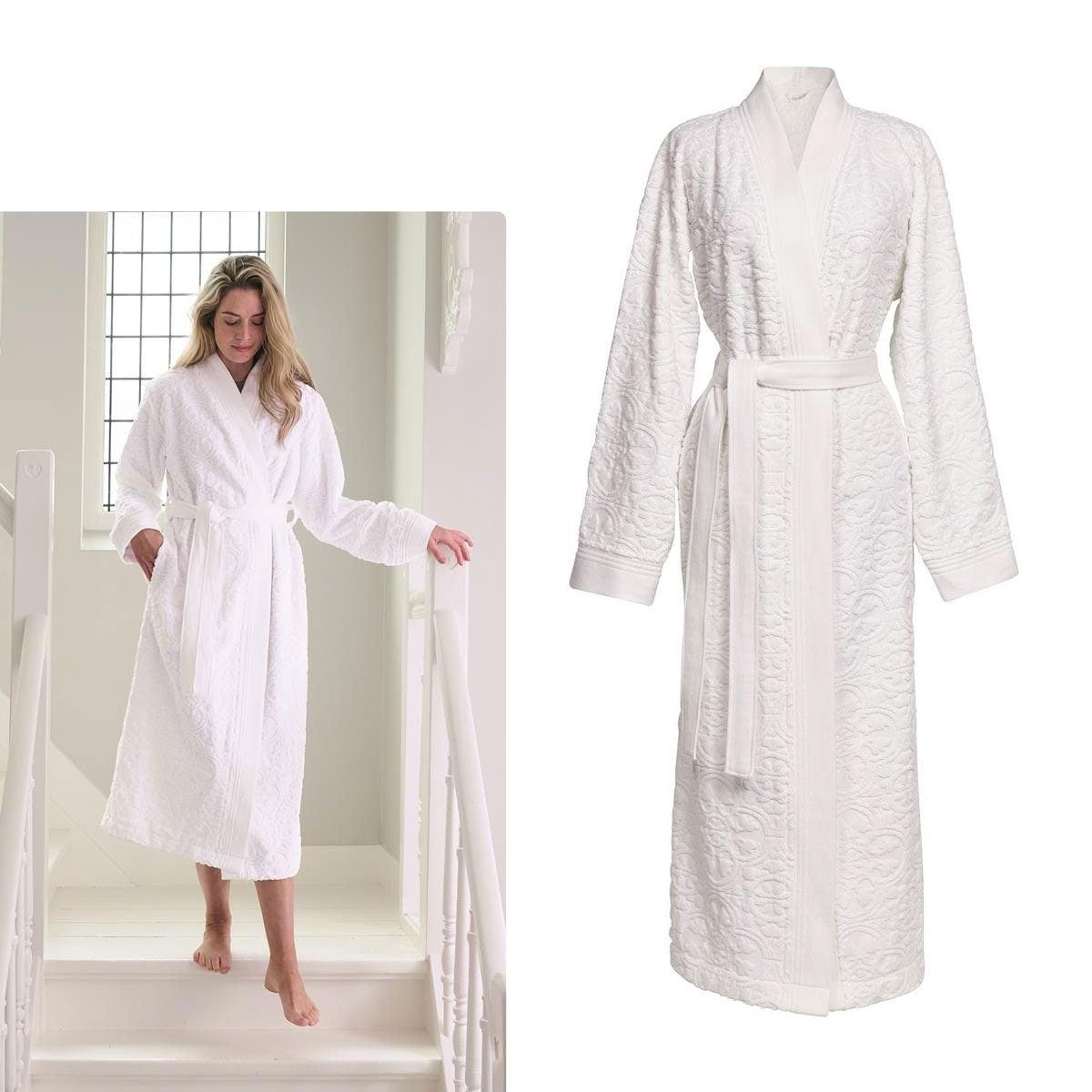 PIP Studio Mosaic de Pip White Cotton Bathrobe XX-Large - Harrogates