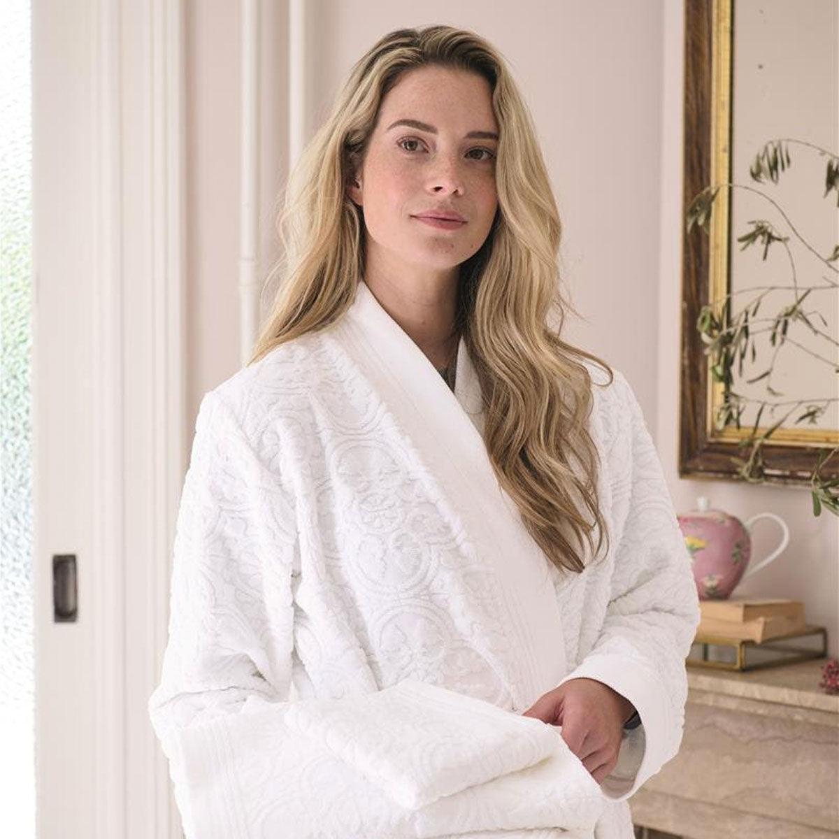 PIP Studio Mosaic de Pip White Cotton Bathrobe XX-Large - Harrogates