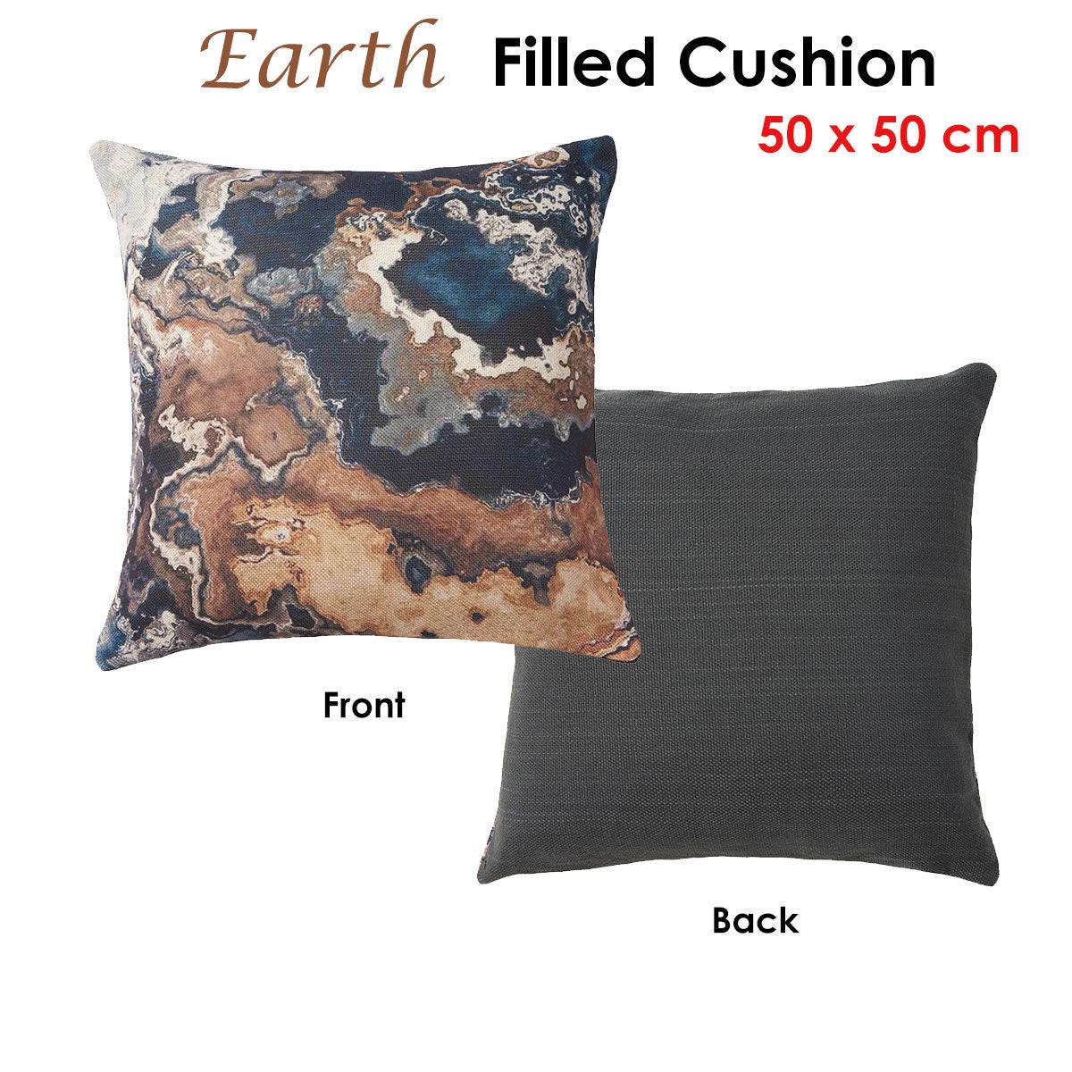 Accessorize Earth Filled Cushion 50 x 50 cm - Harrogates