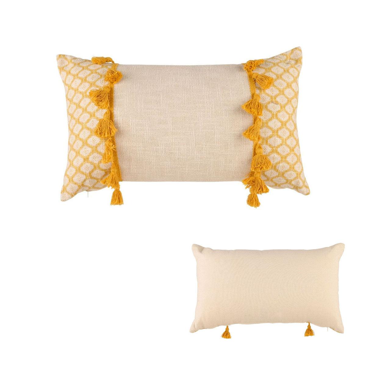 Accessorize Eleni Ochre Rectangular Filled Cushion 30cm x 50cm - Harrogates