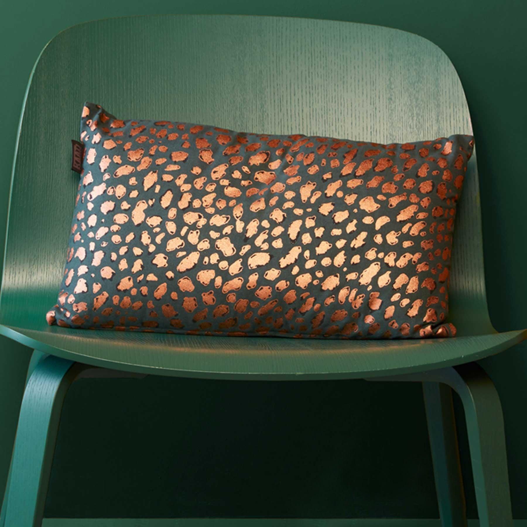 Bedding House Felidea Green Filled Oblong Cushion - Harrogates