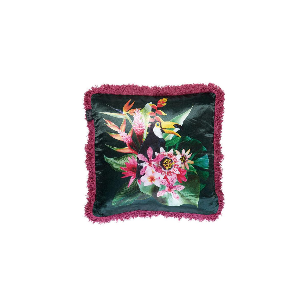 Bedding House Jungle Fever Pink Filled Cushion - Harrogates