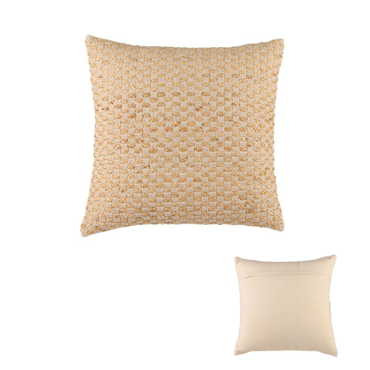Accessorize Tami Cotton/Jute Square Filled Cushion 45cm x 45cm - Harrogates
