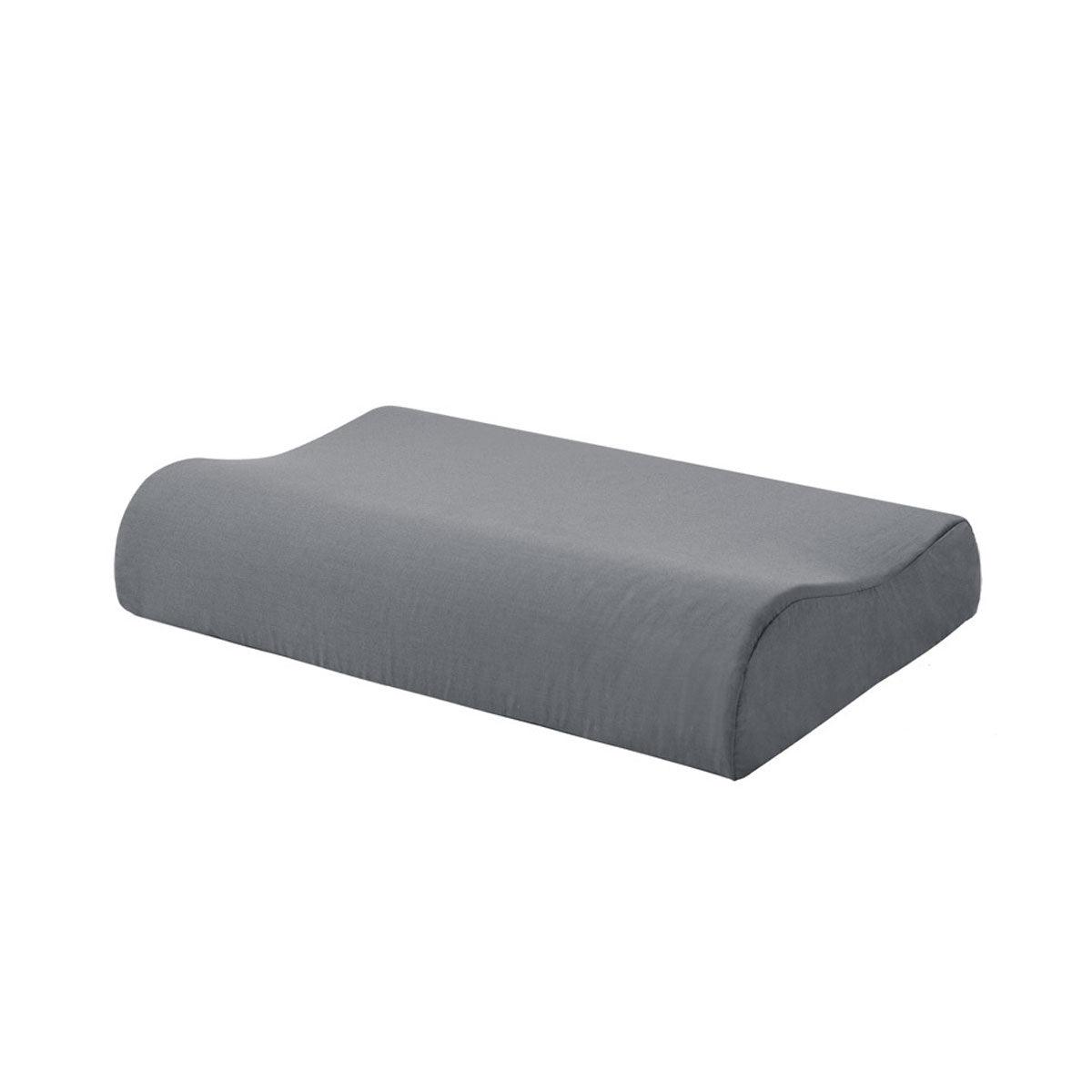 Accessorize Charcoal Cotton Rich Contour Pillowcase 40x60x12cm - Harrogates