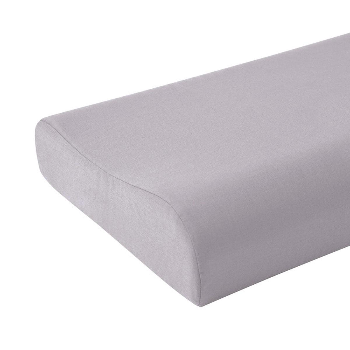 Accessorize Silver Cotton Rich Contour Pillowcase 40x60x12cm - Harrogates