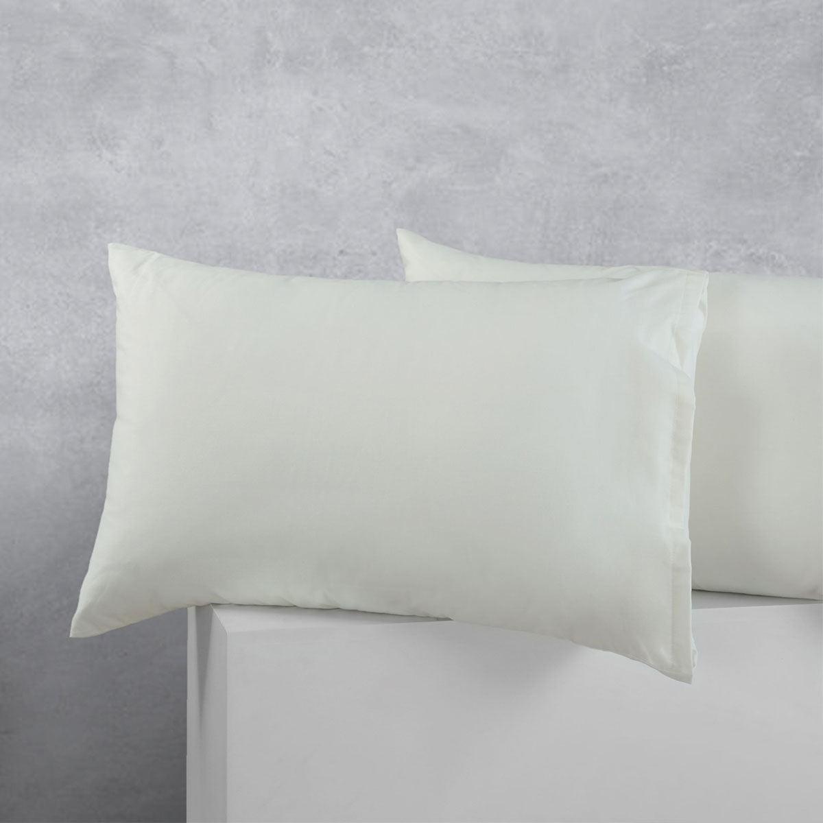 Accessorize Pair of Cotton Polyester Standard Pillowcases Stone - Harrogates