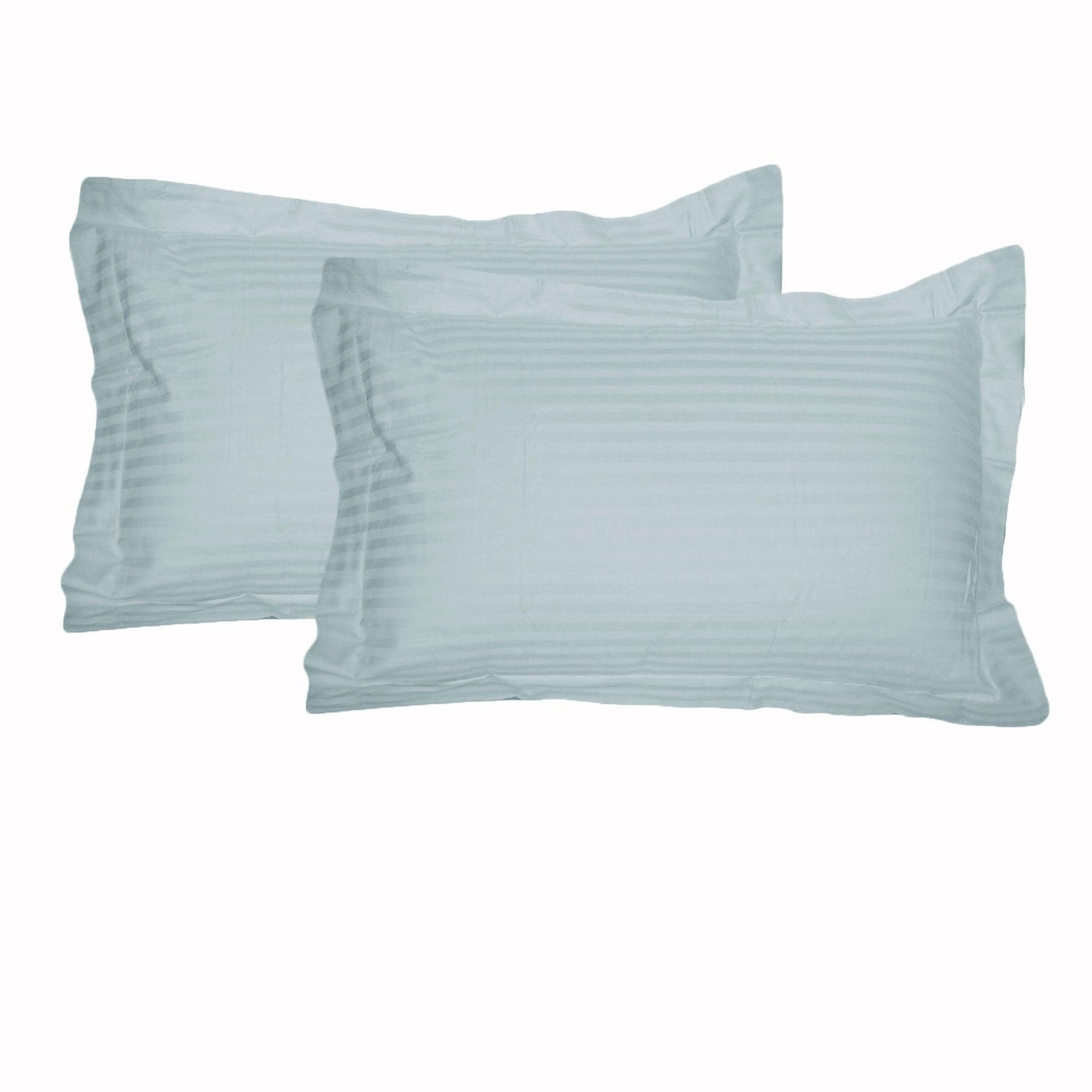 Accessorize 325TC Pair of Tailored Standard Pillowcases Blue - Harrogates