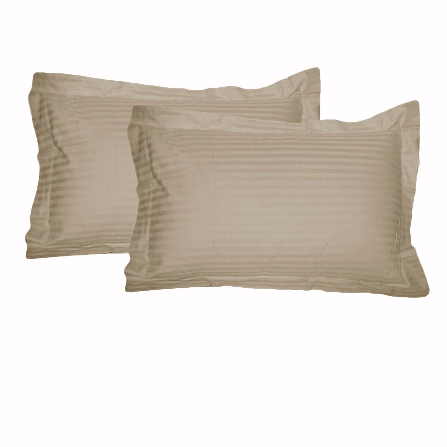 Accessorize 325TC Pair of Tailored Standard Pillowcases Linen - Harrogates