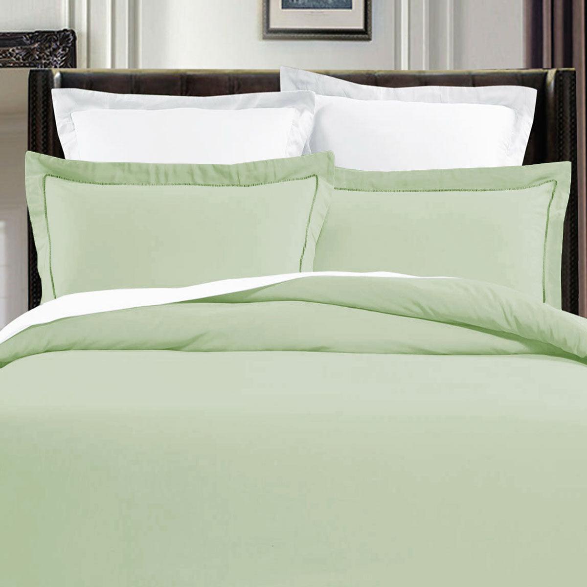 Grand Aterlier Pima Cotton Fennel Quilt Cover Set King - Harrogates