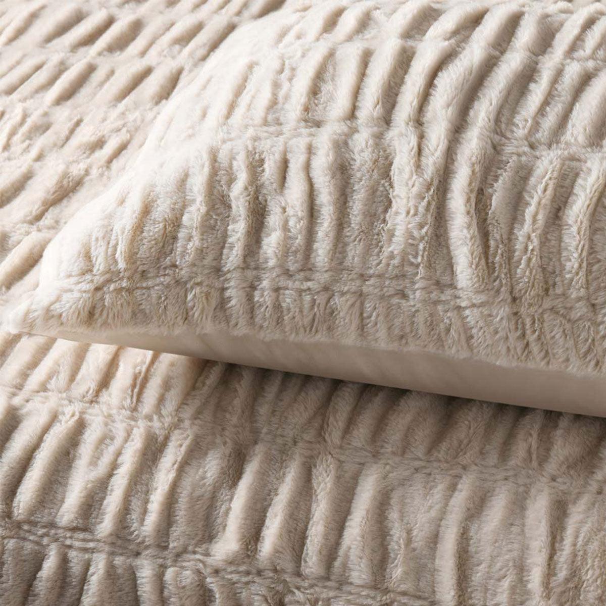 Accessorize Aurora Natural Cotton Quilt Cover Set Single - Harrogates