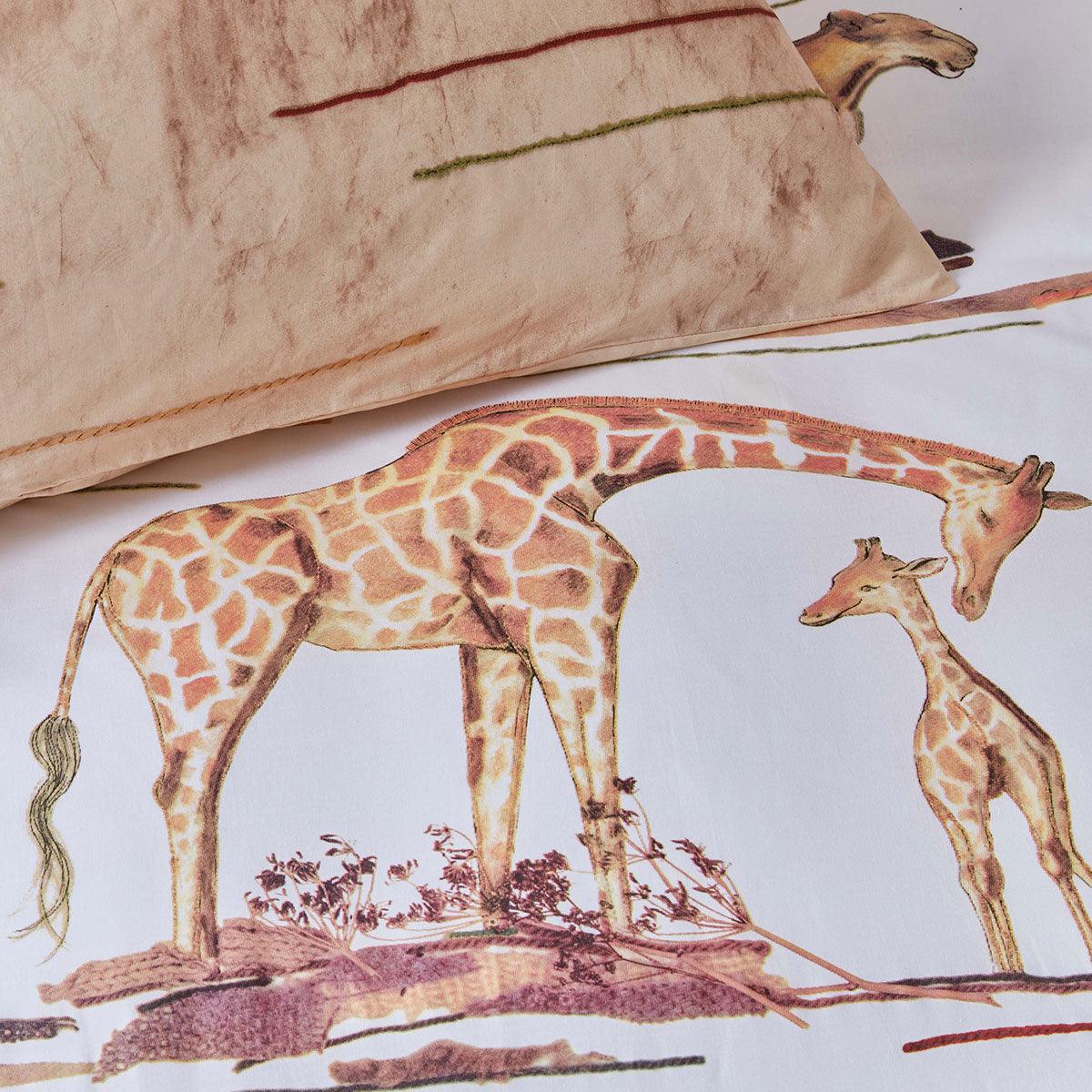 Bedding House Big Five Natural Cotton Quilt Cover Set Single - Harrogates