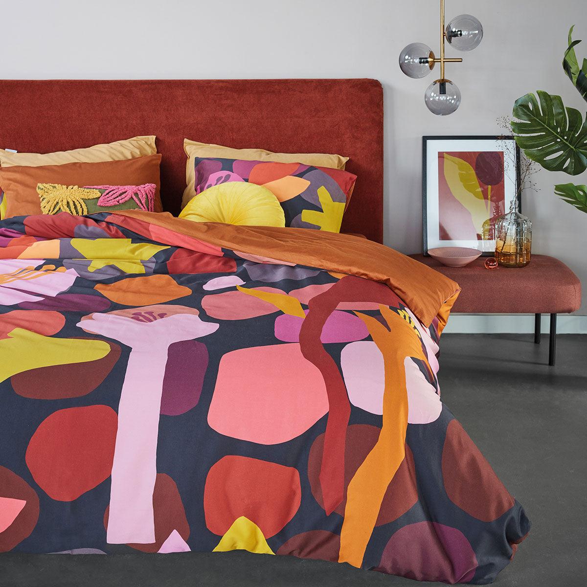 Bedding House Candy Multi Cotton Sateen Quilt Cover Set Queen - Harrogates