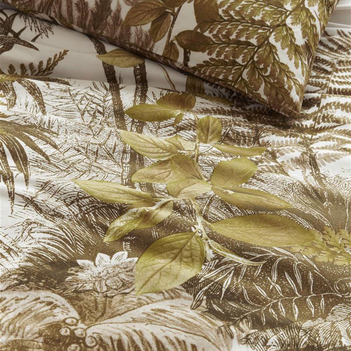 Bedding House Caribe Ochre Cotton Quilt Cover Set King - Harrogates