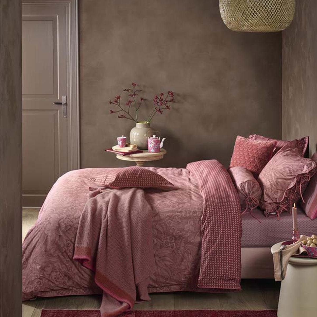 PIP Studio Casa Dei Fiori Terra Cotton Quilt Cover Set Queen - Harrogates