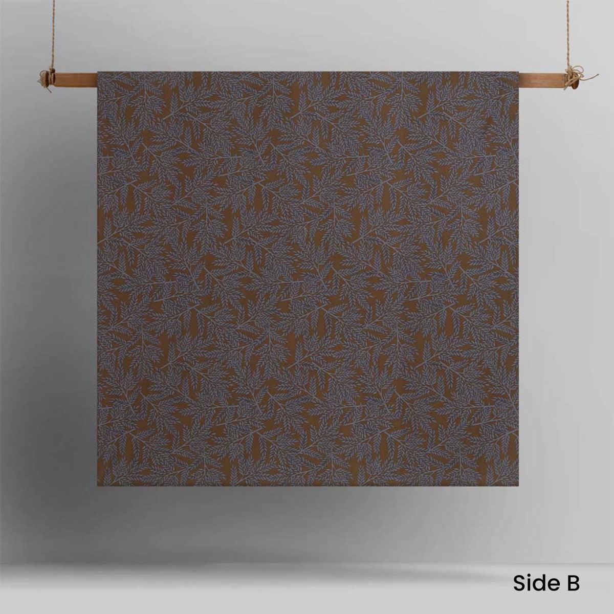 Accessorize Clove Washed Cotton Printed Reversible Quilt Cover Set King - Harrogates