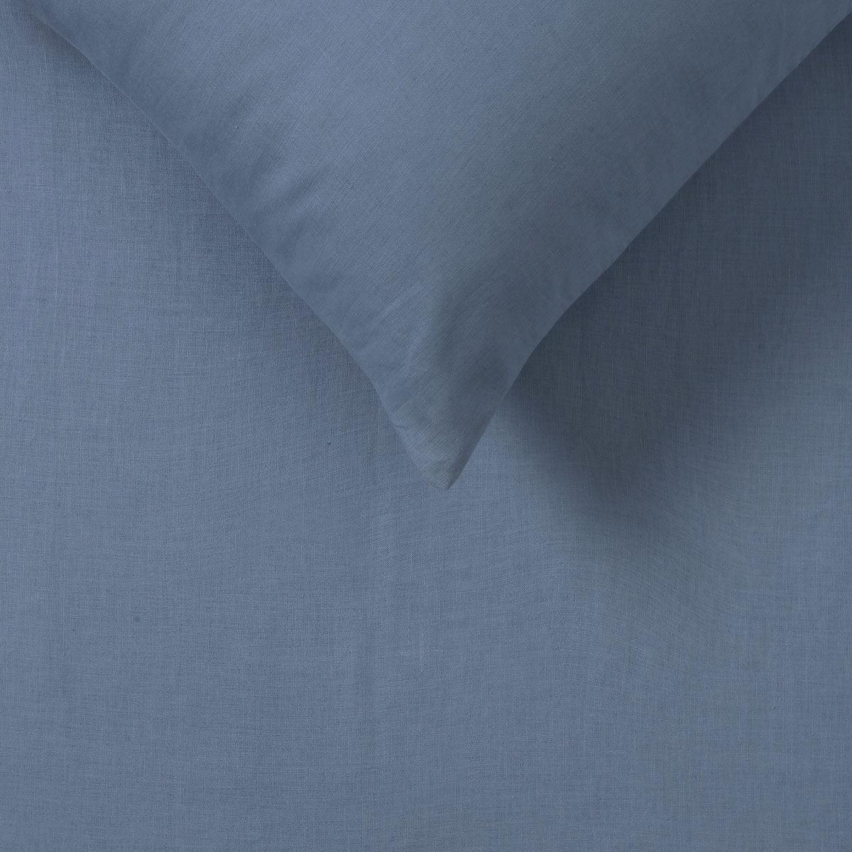 Vintage Design Homewares Sky Blue 100% Hemp Quilt Cover Set Queen - Harrogates