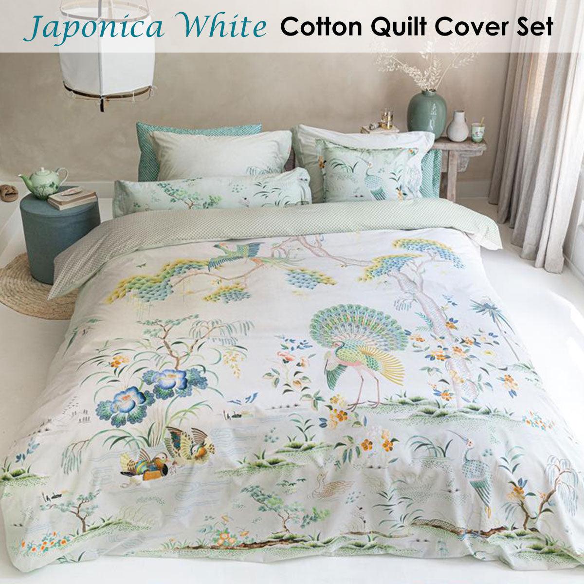 PIP Studio Japonica White Quilt Cover Set King - Harrogates