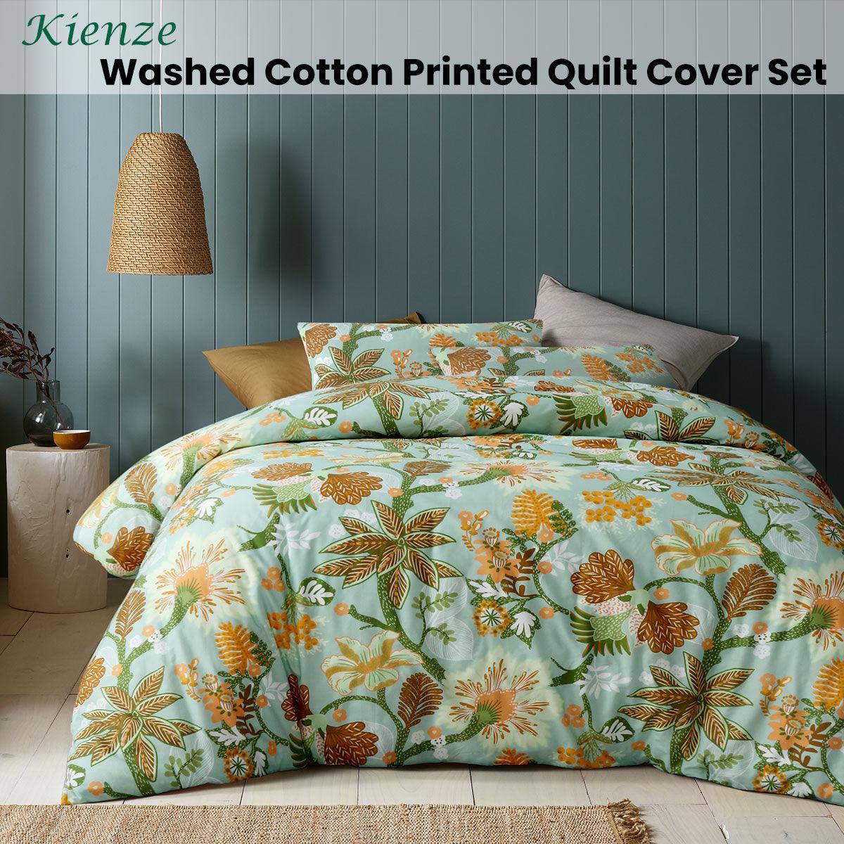 Accessorize Kienze Washed Cotton Printed Quilt Cover Set King - Harrogates