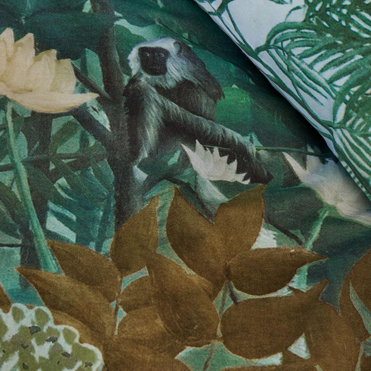 Bedding House Madagascar Green Cotton Quilt Cover Set Queen - Harrogates