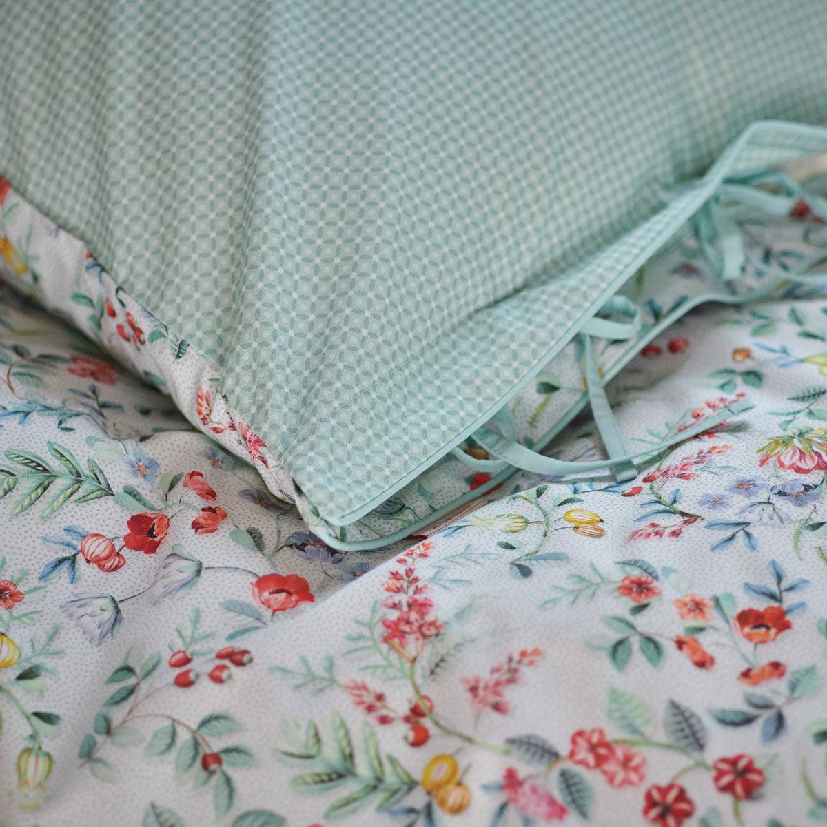 PIP Studio Midnight Garden White Cotton Quilt Cover Set King - Harrogates