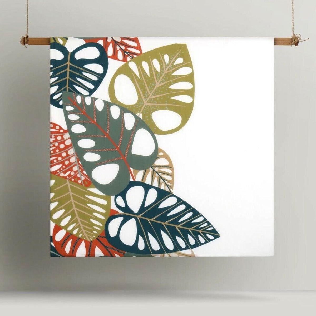 Accessorize Monstera Digital Printed Cotton Quilt Cover Set Queen - Harrogates