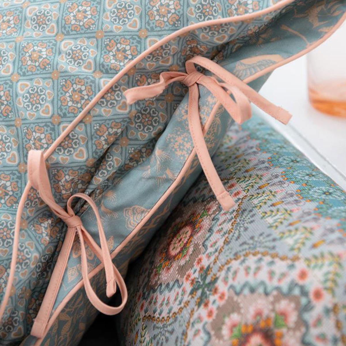 PIP Studio Origami Tree Light Blue Quilt Cover Set Queen - Harrogates