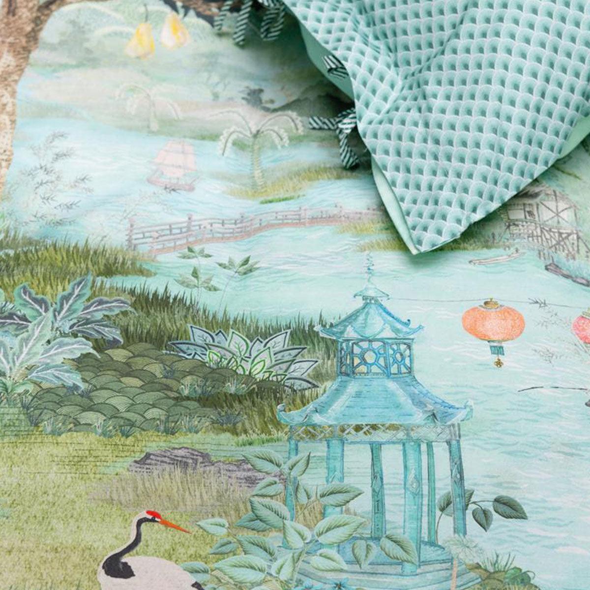 PIP Studio Pip Paradise Green Quilt Cover Set King - Harrogates