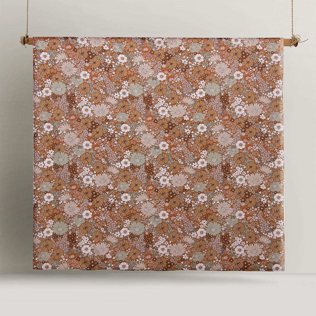 Accessorize Rainbow Garden Autumn Washed Cotton Quilt Cover Set Queen - Harrogates