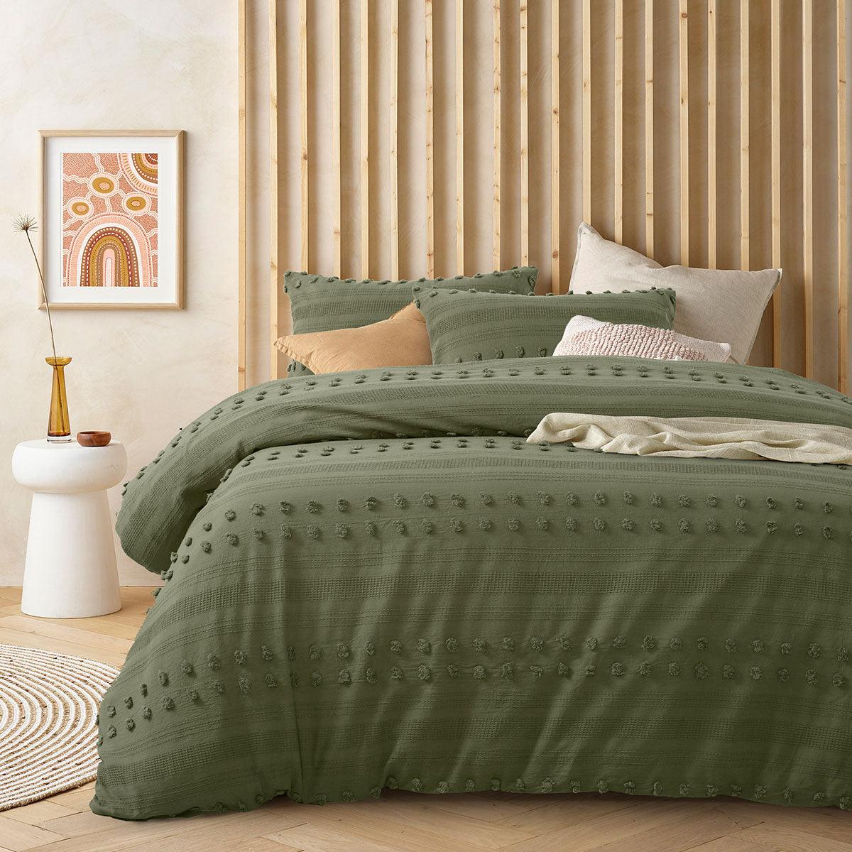 Vintage Design Homewares Sanc Sovci Botanic Cotton Quilt Cover Set Single - Harrogates