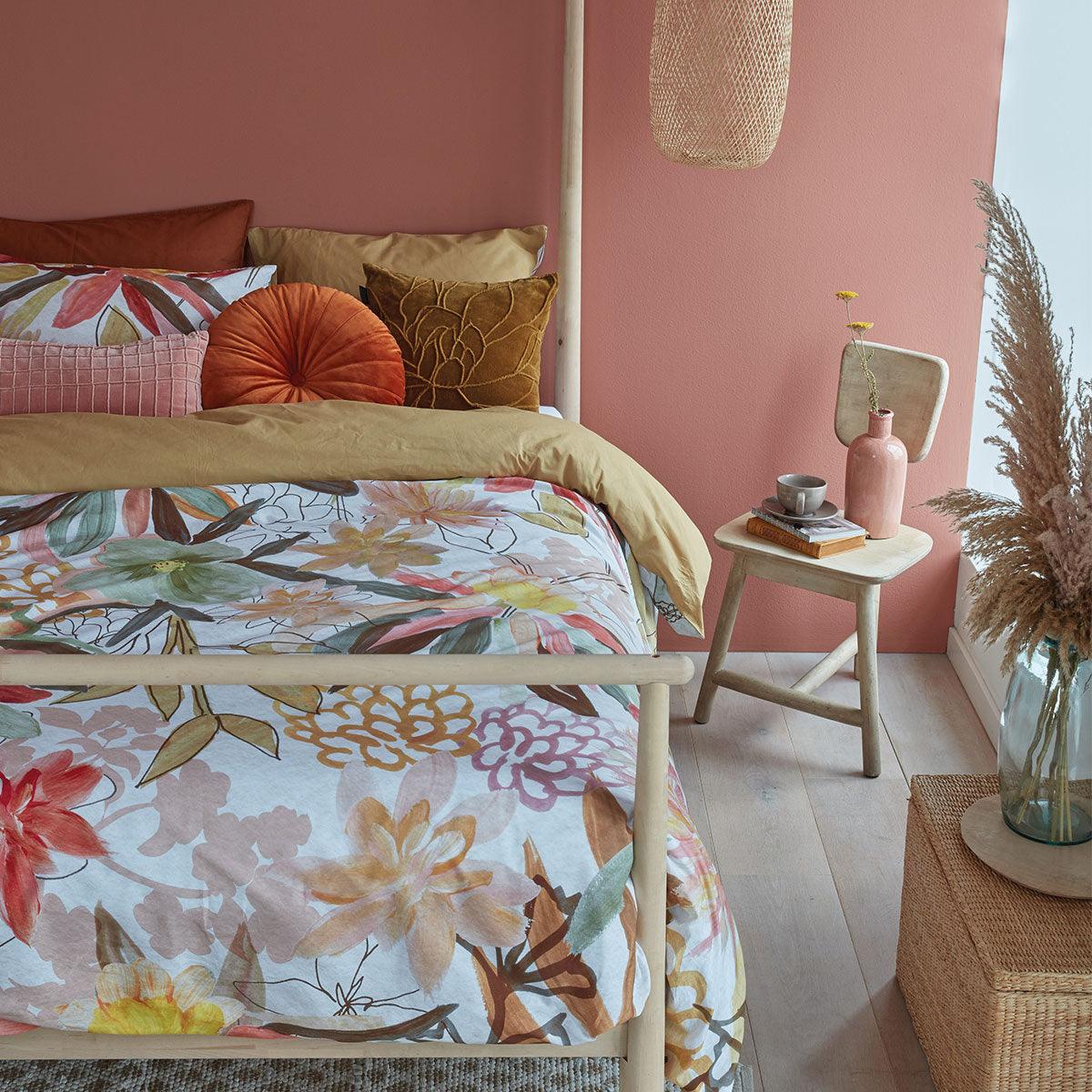 Bedding House Scarlett Multi Cotton Quilt Cover Set Queen - Harrogates