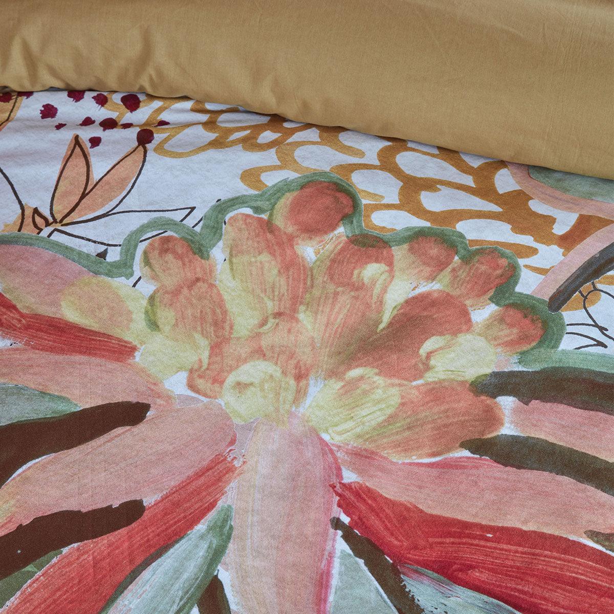 Bedding House Scarlett Multi Cotton Quilt Cover Set Queen - Harrogates