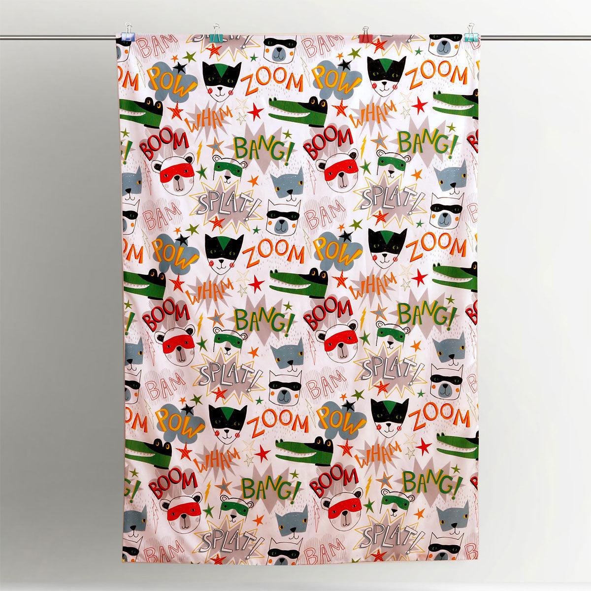 Happy Kids Superhero Quilt Cover Set Single - Harrogates