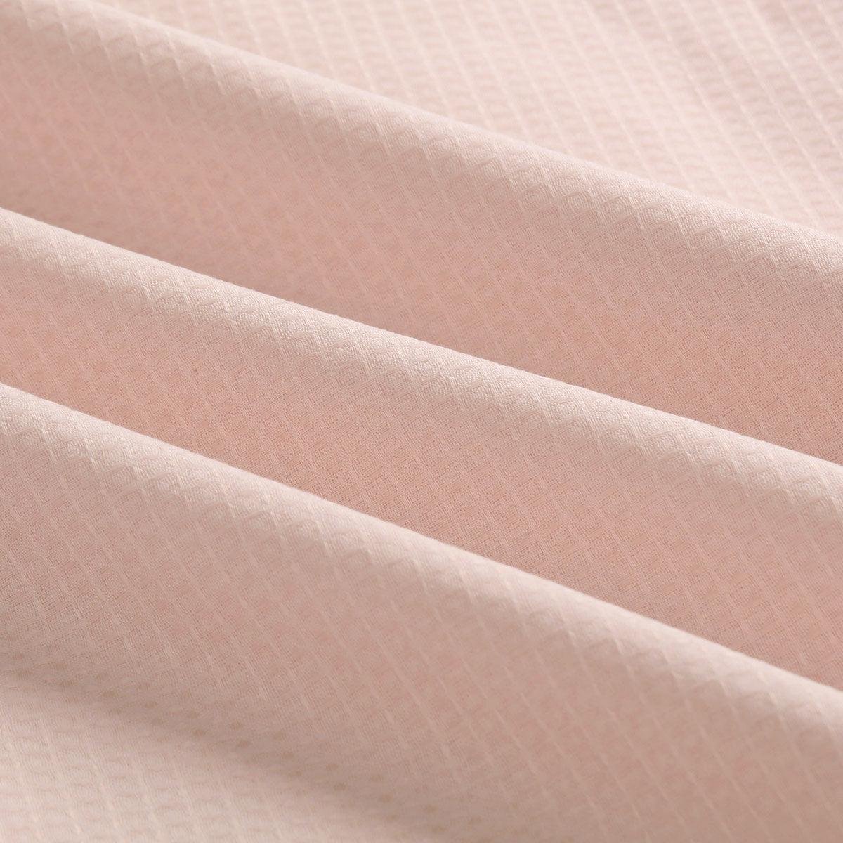 Accessorize Waffle Blush Cotton Quilt Cover Set King - Harrogates