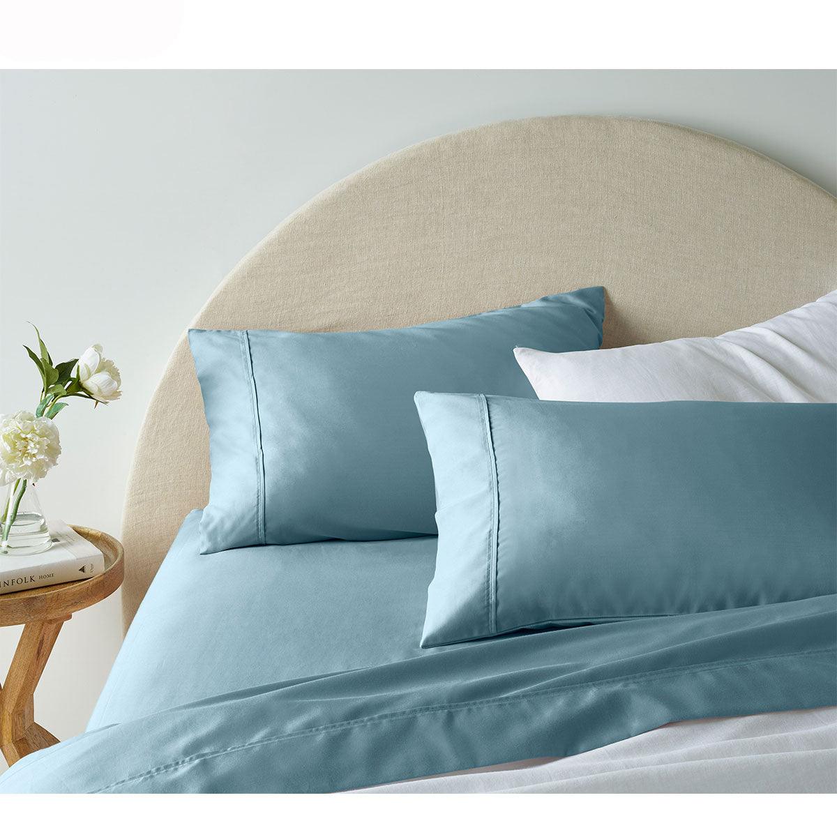 Accessorize 1900TC Cotton Rich Sheet Set Blue Queen - Harrogates