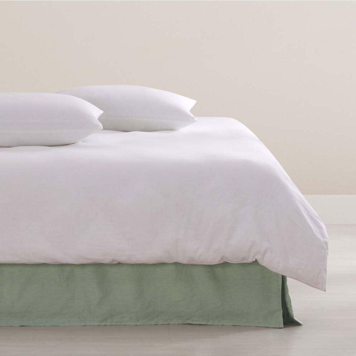 Vintage Design Homewares Sage French Linen Valance King - Harrogates