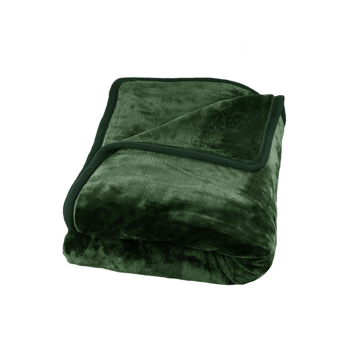 J Elliot Home 800GSM Luxury Winter Thick Mink Blanket Sea Kelp King - Harrogates
