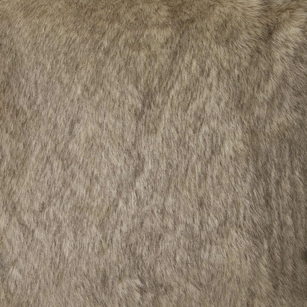 J Elliot Home Brown Fox Luxury Faux Fur Filled Cushion 50 x 50cm - Harrogates