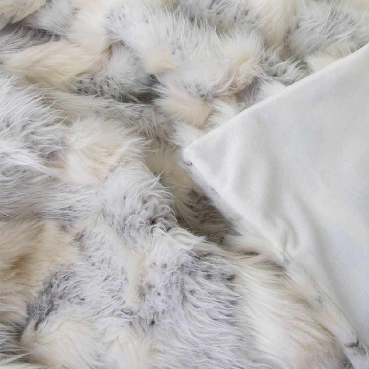J Elliot Home Arctic Luxury Faux Fur Throw 130 x 160cm - Harrogates