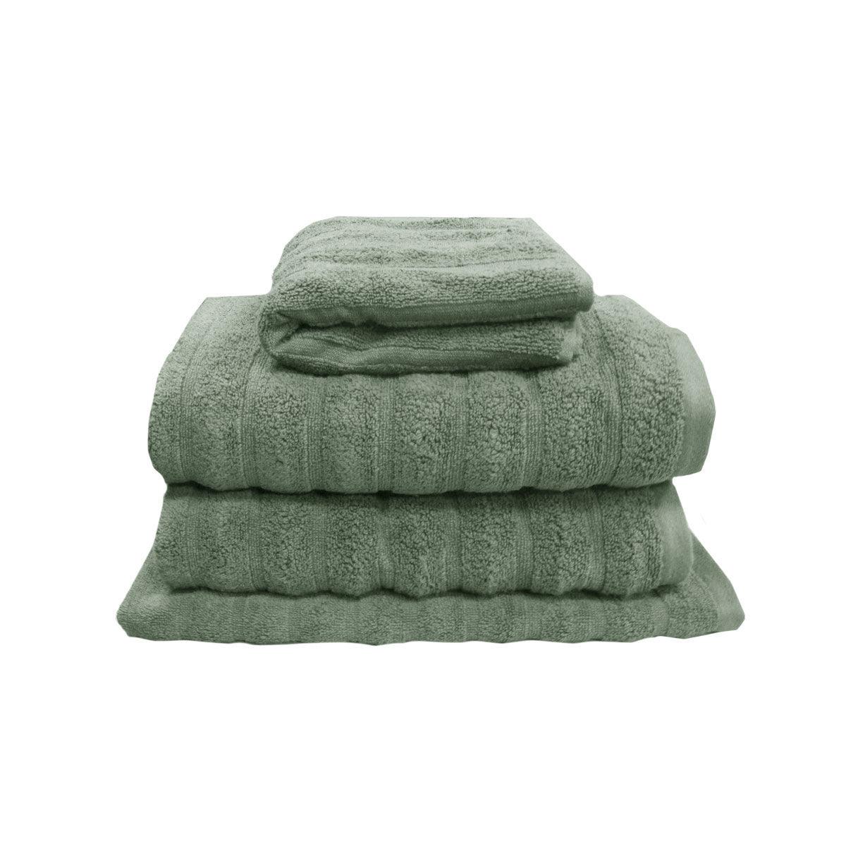 J Elliot Home Set of 4 George Collective Cotton Bath Towel Set Avocado - Harrogates
