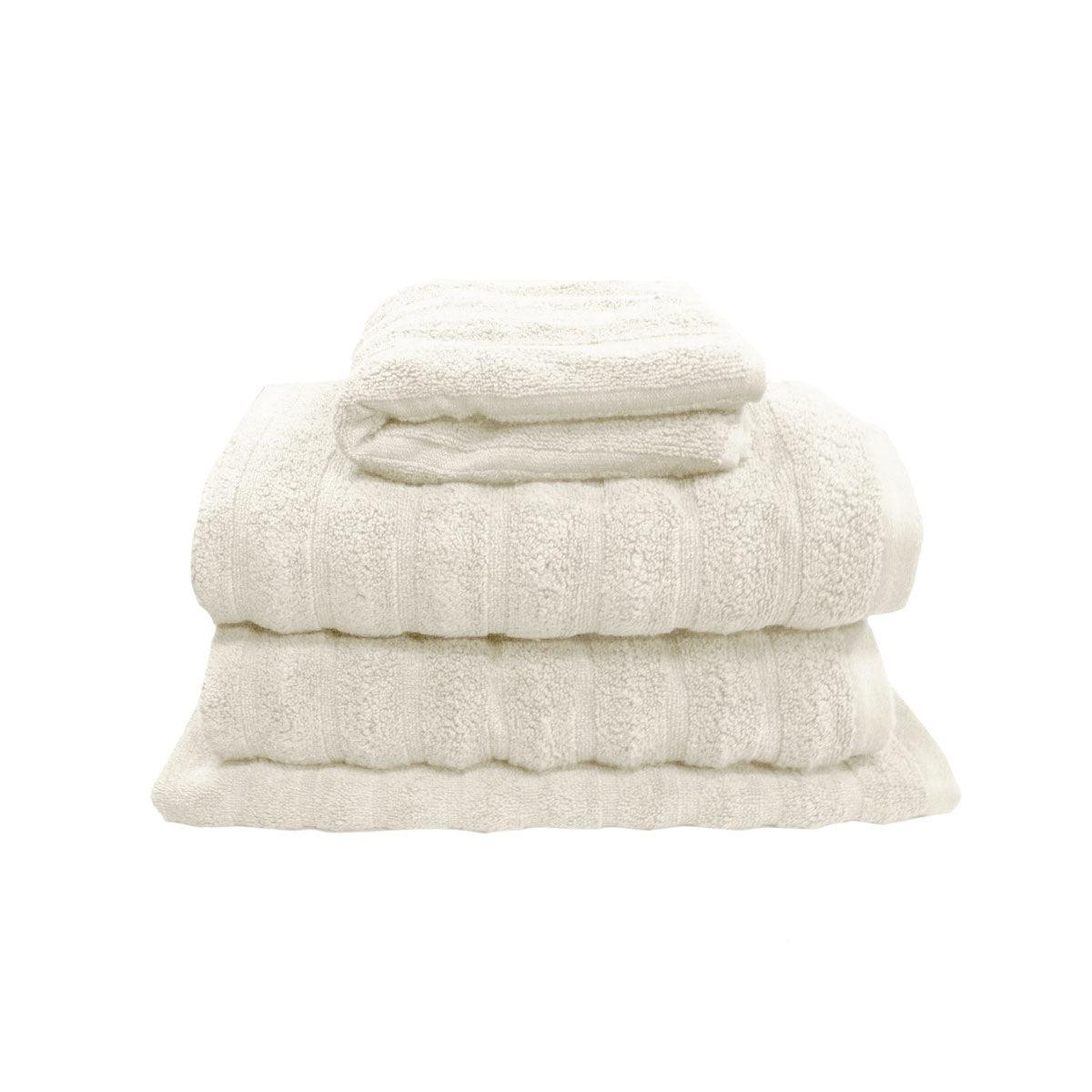 J Elliot Home Set of 4 George Collective Cotton Bath Towel Set Snow - Harrogates