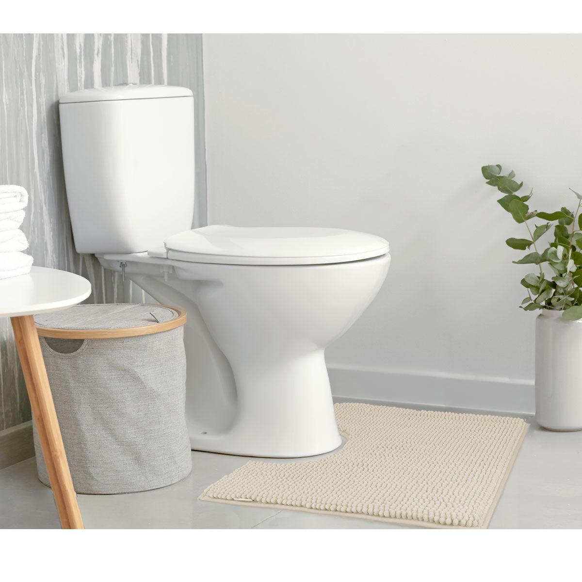 Toggle Microfiber Bath Mat Contourned Stone - Harrogates