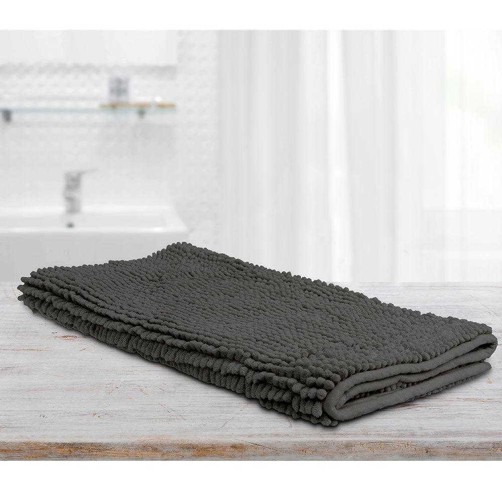 Toggle Microfiber Bath Mat Large Charcoal - Harrogates