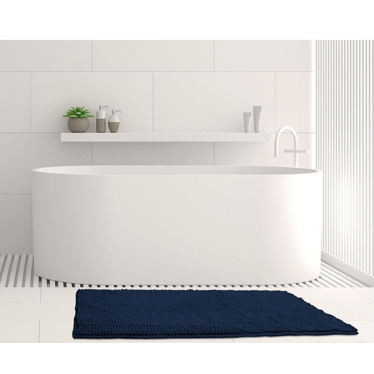 Toggle Microfiber Bath Mat Medium Navy - Harrogates