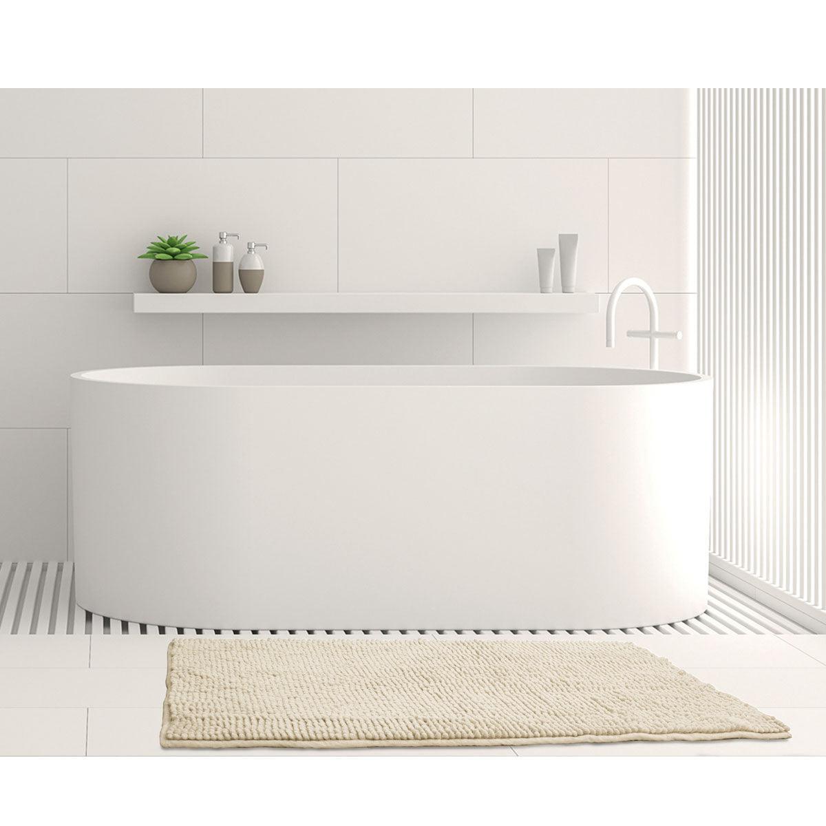 Toggle Microfiber Bath Mat Medium Stone - Harrogates