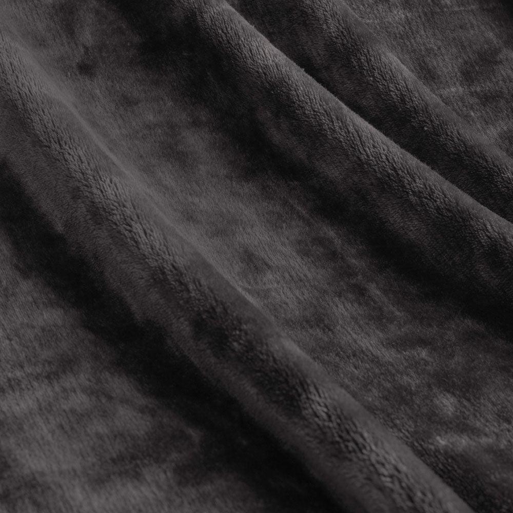 Ardor Lucia Luxury Push Blanket Charcoal Super King - Harrogates