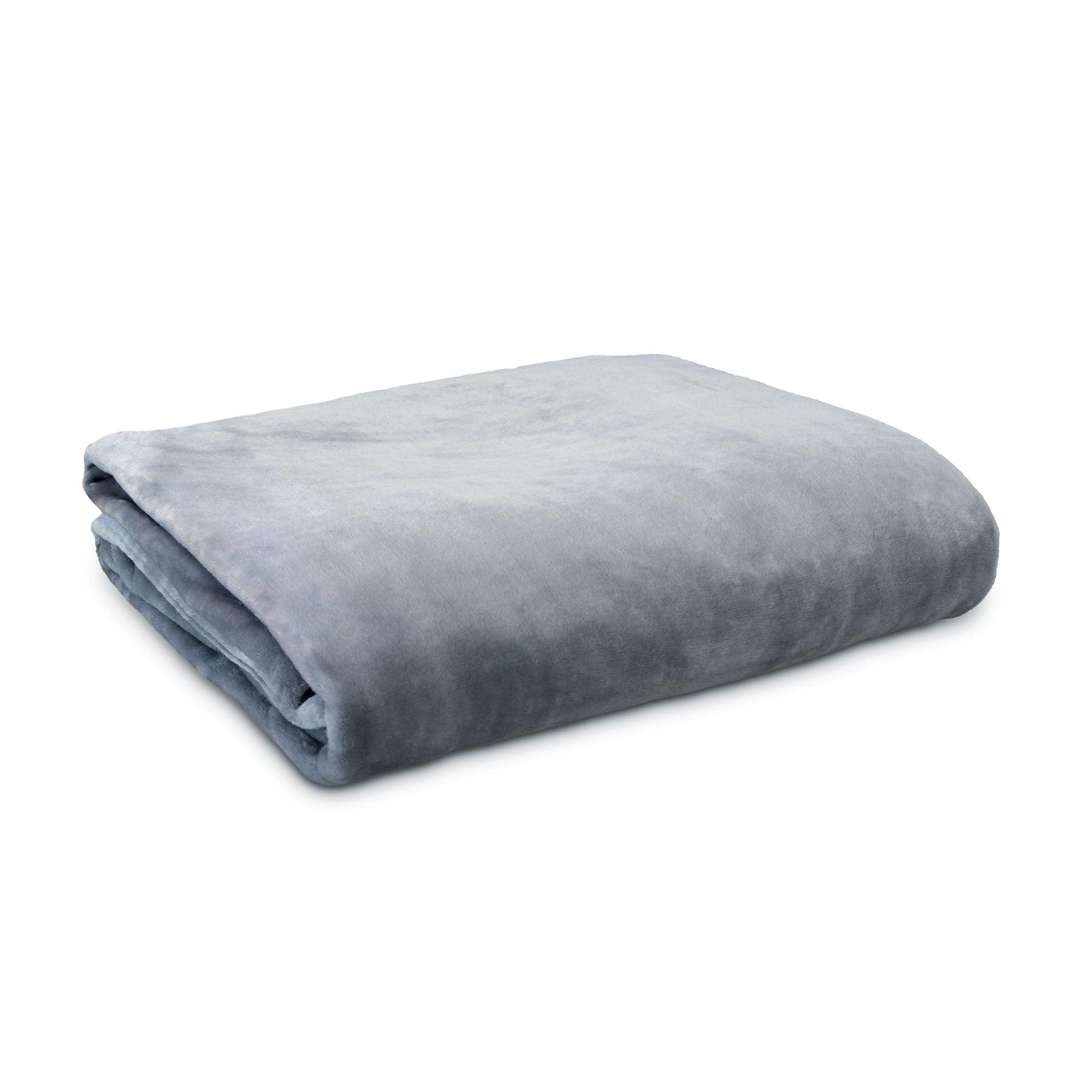 Ardor Lucia Luxury Push Blanket Silver Super King - Harrogates